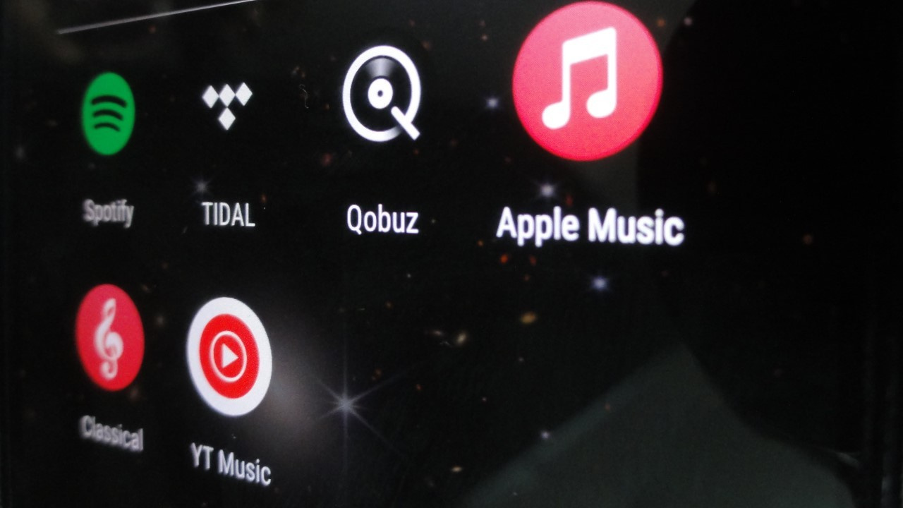 Illustrative image of music streaming apps.