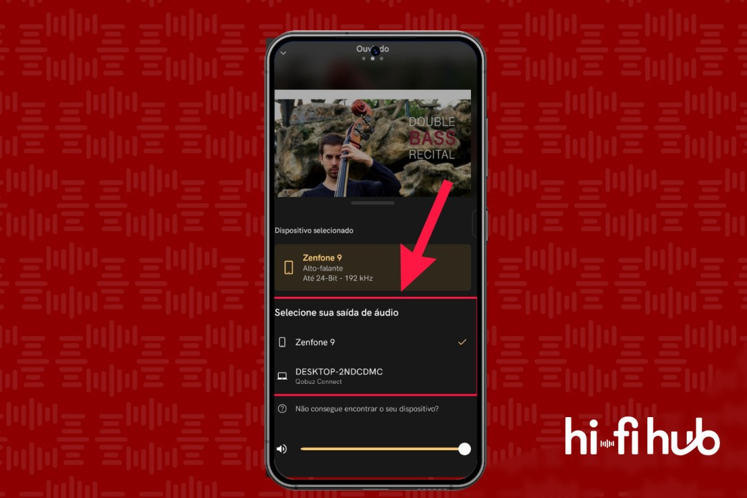 Como utilizar o Qobuz Connect no celular.
