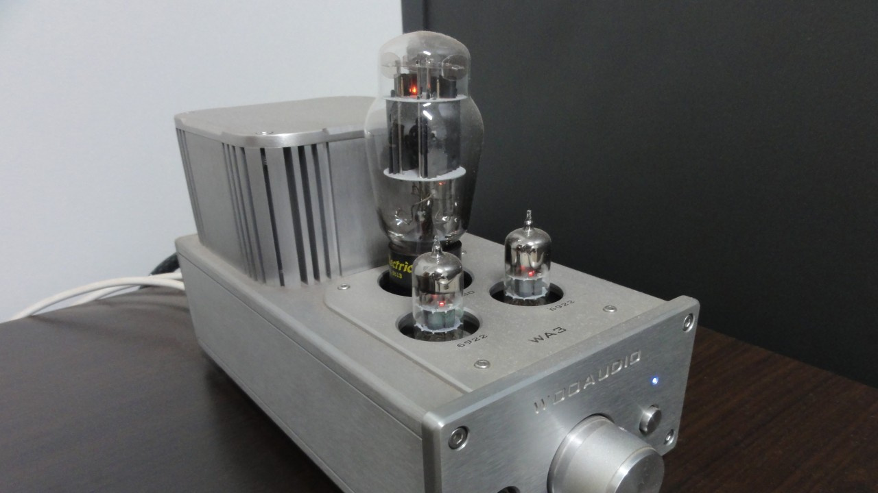 Válvulas do amplificador valvulado OTL Woo Audio WA3.