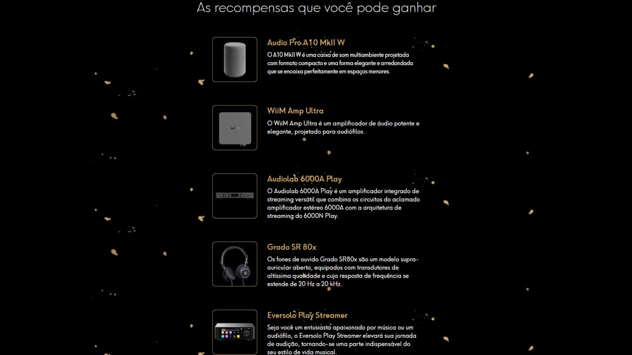 Premiações da campanha de Natal da Qobuz em 2025.