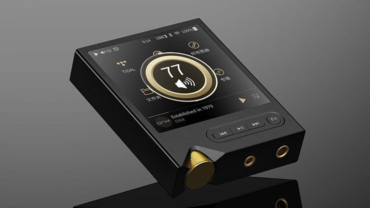 Interface de usuário (UI) do Digital Audio Player (DAP) Onix Tocata (XM2).